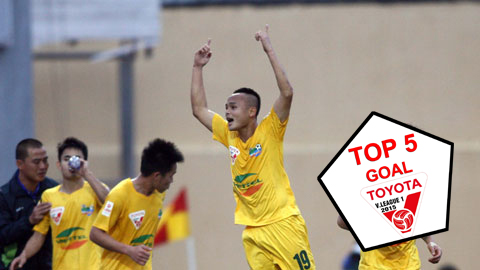 Top 5 bàn thắng đẹp nhất vòng 5 Toyota V.League 2015