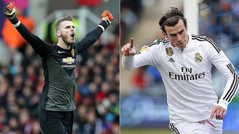 Điểm tin chuyển nhượng (26/1): M.U sẵn sàng gán De Gea để lấy Bale