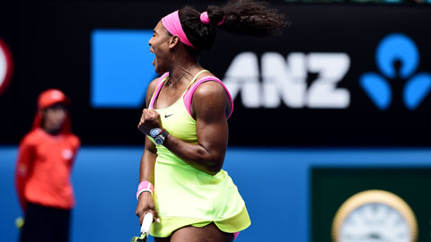 Serena Williams ngược dòng vào Tứ kết (Vòng 4 Australia Open 2015)