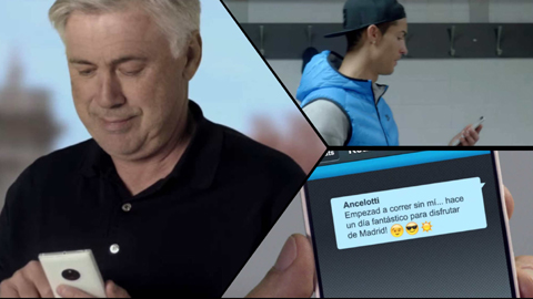 Ancelotti thông báo họp đội bằng… Whatsapp