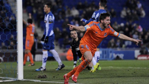 Espanyol 1-2 Valencia (Vòng 22 La Liga 2014/15)