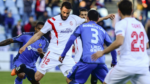 Getafe 2-1 Sevilla (Vòng 22 La Liga 2014/15)