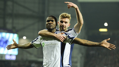 West Brom 2-0 Swansea City (Vòng 25 Premier League 2014/15)