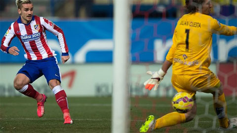 Atletico Madrid 3-0 Almeria: Chớp cơ hội