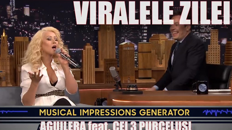 Clip hài tổng hợp: Christina Aguilera nhại giọng Britney Spears