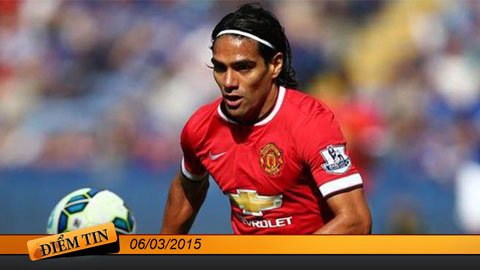 Điểm tin+ (6/3): Falcao không còn tương lai ở Old Trafford?