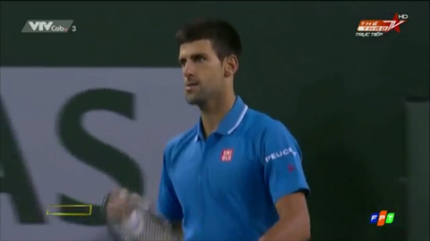 Novak Djokovic 2-0 John Isner (Giải Indian Wells Masters 2015)