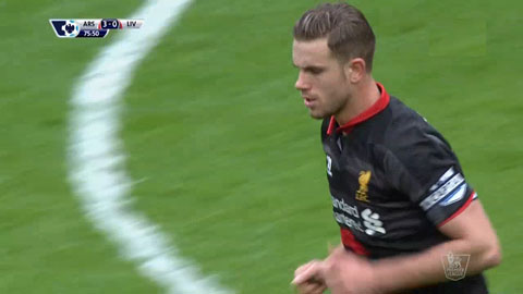 Henderson rút ngắn tỷ số cho Liverpool (Arsenal 3-1 Liverpool)