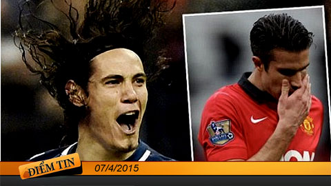 Điểm tin+ (07/4): M.U tiễn Van Persie, đón Cavani? 