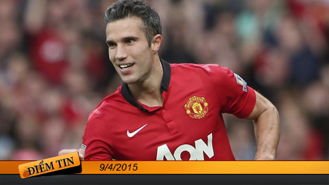 Điểm tin+ (9/4): Van Persie sẵn sàng cho derby Manchester