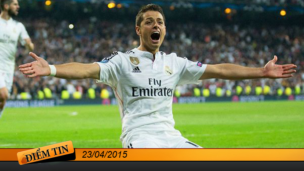 Điểm tin+ (23/4): Chicharito trong chiến thắng của Real