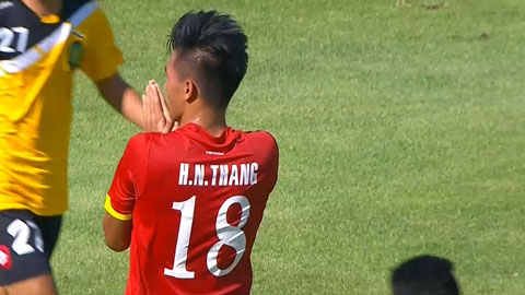 Ngọc Thắng tung sút suýt thành bàn (U23 Việt Nam vs U23 Brunei)