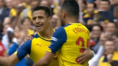 Alexis Sanchez nhân đôi cách biệt (Arsenal 4-0 Aston Villa)