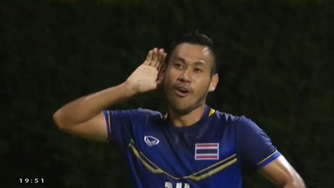 Thái Lan xuất sắc mở tỷ số (Trực tiếp: U23 VN vs U23 Thái Lan)