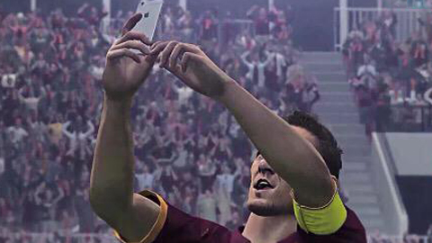 PES 2016 lấy cảm hứng từ khuôn mặt Neymar và màn tự sướng của Totti