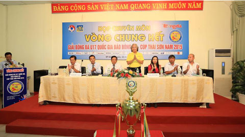 Họp chuyên môn VCK U17 QG báo Bóng Đá - Cúp Thái Sơn Nam 2015