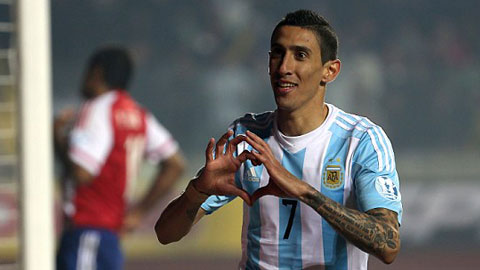 Di Maria lập cú đúp (Argentina vs Paraguay)