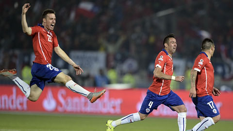 Chile đánh bại Argentina 4-1 ở loạt sút luân lưu