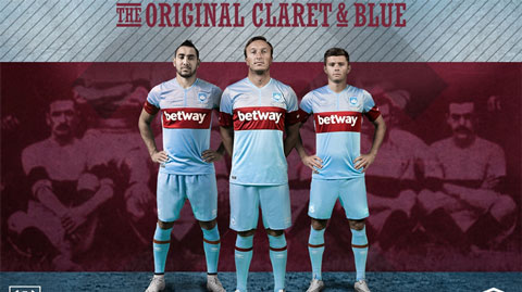 West Ham trình làng áo đấu mùa giải 2015/16