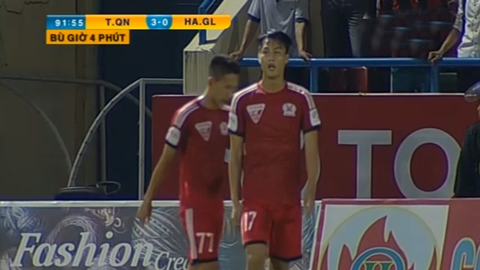 Mạc Hồng Quân lập cú đúp (Than.QN 3-0 HA.GL)