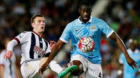 West Bromwich 0-3 Manchester City (Vòng 1 Ngoại hạng Anh 2015/16)