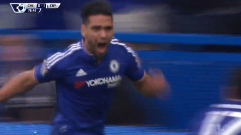 Falcao gỡ hòa cho chủ nhà (Chelsea 1-1 Crystal Palace)