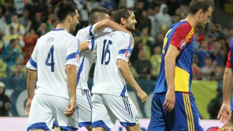 Bosnia 3-0 Andorra (Bảng B – Vòng loại Euro 2016)
