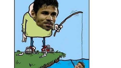 Chết cười với những hình ảnh chế về Diego Costa