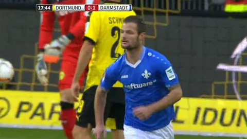 Heller mở tỷ số (Dortmund 2-2 Darmstadt)