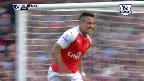 Sanchez lập cú đúp (Arsenal 3-0 M.U)