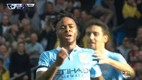 Sterling lập cú đúp (Manchester City 5-1 Bournemouth)