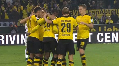 Aubameyang lập hat-trick (Dortmund 5-1 Augsburg)