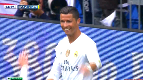 Ronaldo đánh đầu nâng tỷ số (Real Madrid 3-1 Las Palmas)