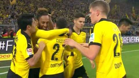 Aubameyang ghi bàn tinh tế (Dortmund 3-1 Schalke)