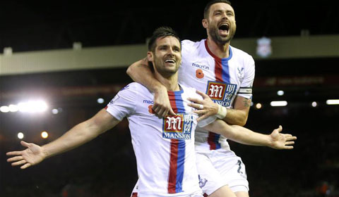 Liverpool 1-2 Crystal Palace (Vòng 12 Ngoại hạng Anh 2015/16)