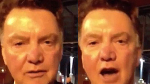 Facebook dậy sóng với màn diễn của Van Gaal