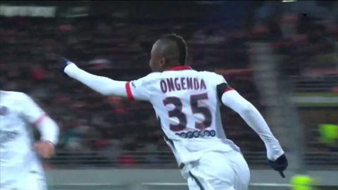 Hervin Ongenda mở tỷ số (Lorient 1-2 PSG)