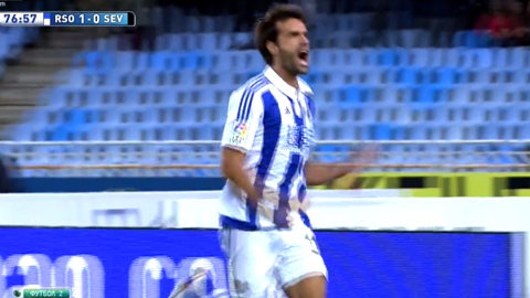  Prieto nhân đôi cách biệt (Real Sociedad 2-0 Sevilla)