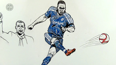 Vẽ cuộc đời Drogba