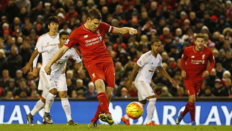 Liverpool 1-0 Swansea City (Vòng 14 Ngoại hạng Anh 2015/16)