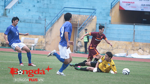 Văn Toàn đe dọa khung thành đội khách (U23 Việt Nam 0-0 JFL Selection)