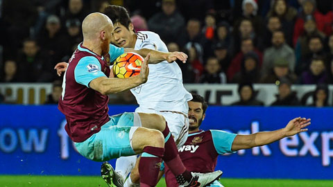 Swansea City 0-0 West Ham (Vòng 17 Ngoại hạng Anh 2015/16)