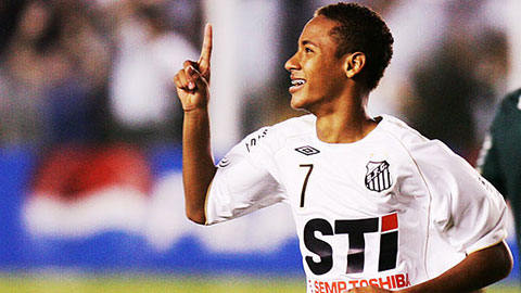 Lác mắt với kỹ năng xử lý bóng của Neymar khi ở Santos