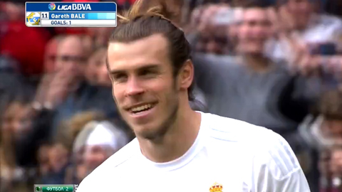 Gareth Bale mở tỉ số trận đấu (Real 1-0 Gijon)