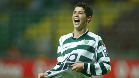 Những hình ảnh độc của Ronaldo khi còn ở Sporting Lisbon