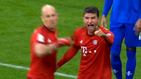 Mueller gỡ hòa cho chủ nhà (Bayern 1-1 Darmstadt)