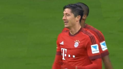 Lewandowski nới rộng khoảng cách cho Bayern (Bayern 3-1 Darmstadt)