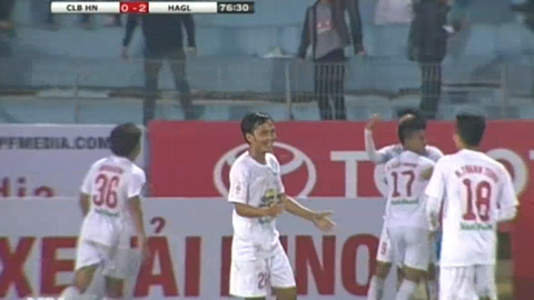 Văn Thanh lập cú đúp (Hà Nội 0-2 HA.GL)
