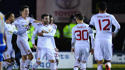 Shrewsbury Town 0-3 M.U (Vòng 5 FA Cup 2015/16)