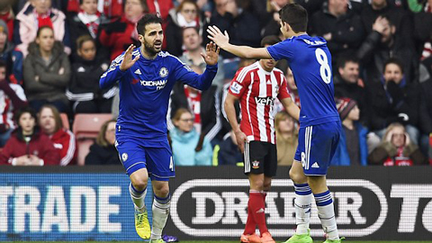 Southampton 1-2 Chelsea (Vòng 27 ngoại hạng Anh 2015/16)